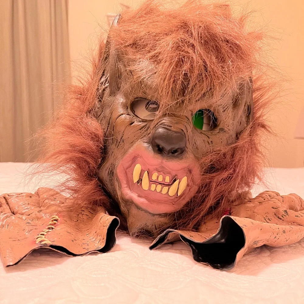 Werewolf Mask with Monster Hands